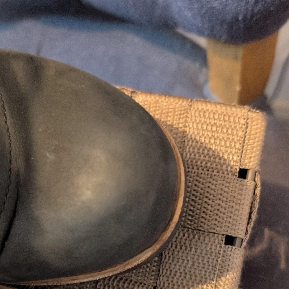 Sorel Black Lace-Up Wedge Boots - Picture 4 of 12